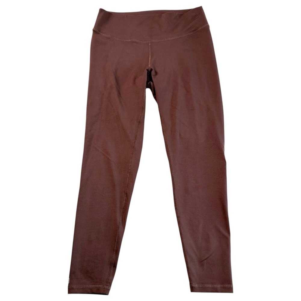 Fleo Womens Go Go High Rise Leggings‎ Sz XL Brown Athletic Yoga Workout